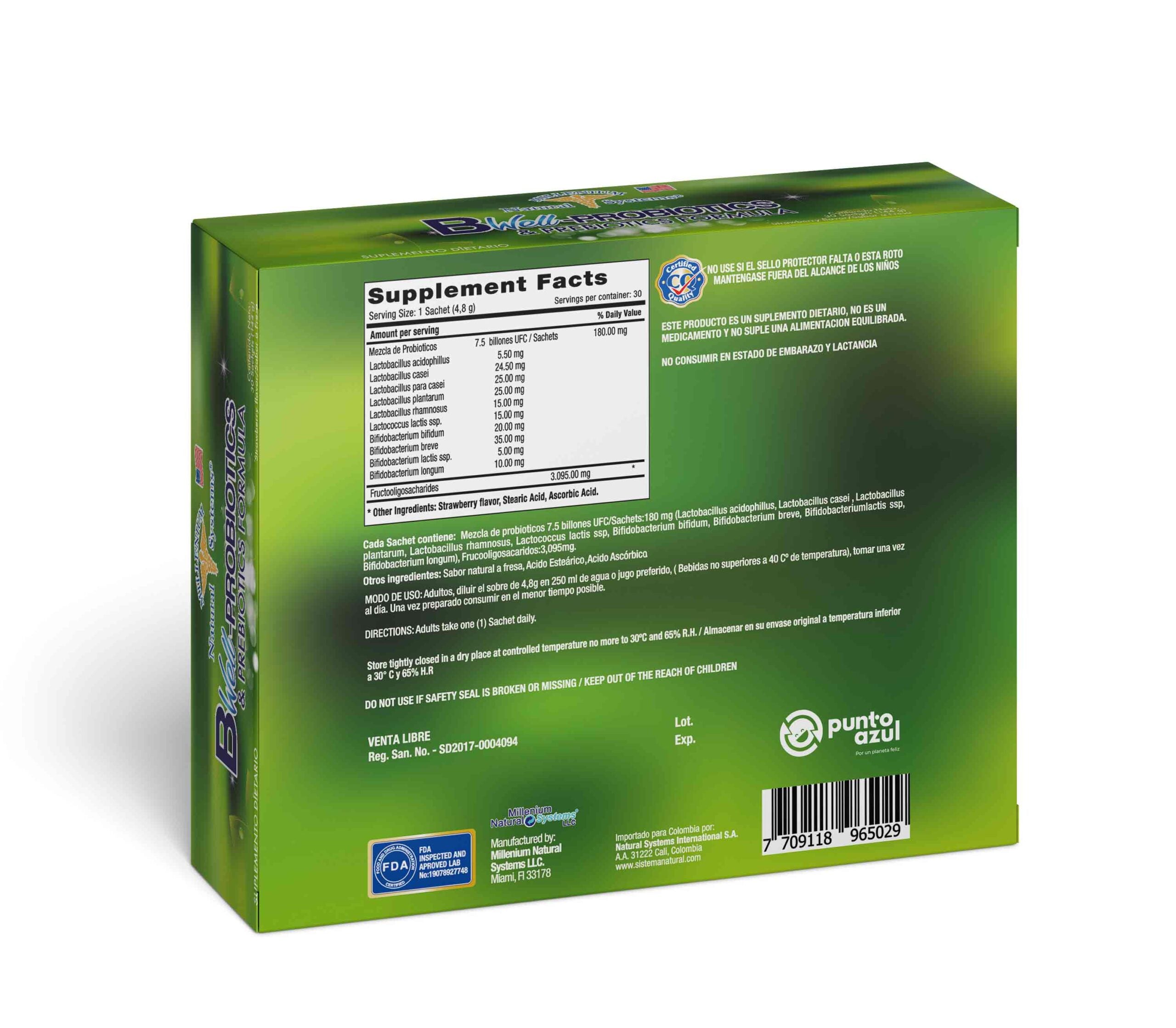 Bwell Probiotics & Prebiotics x 30 Sachets