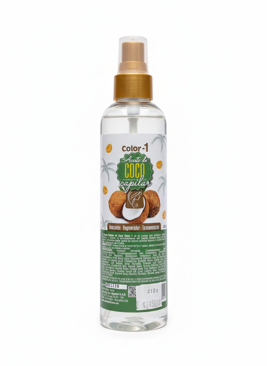 Aceite coco cap. Cilindro x 240ml. Ib
