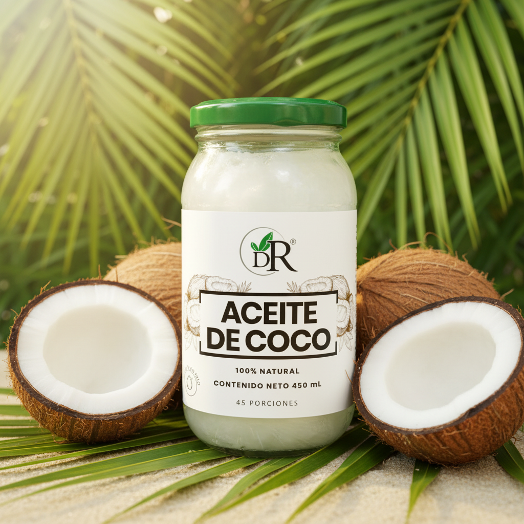 Aceite de coco nat x 450ml. Dr