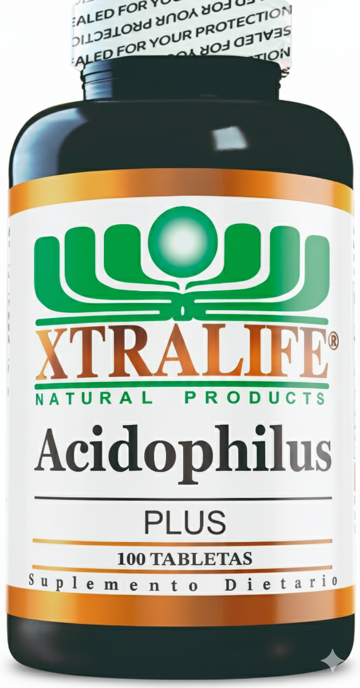 Acidophilus plus 250mg x 100tabs. Xl