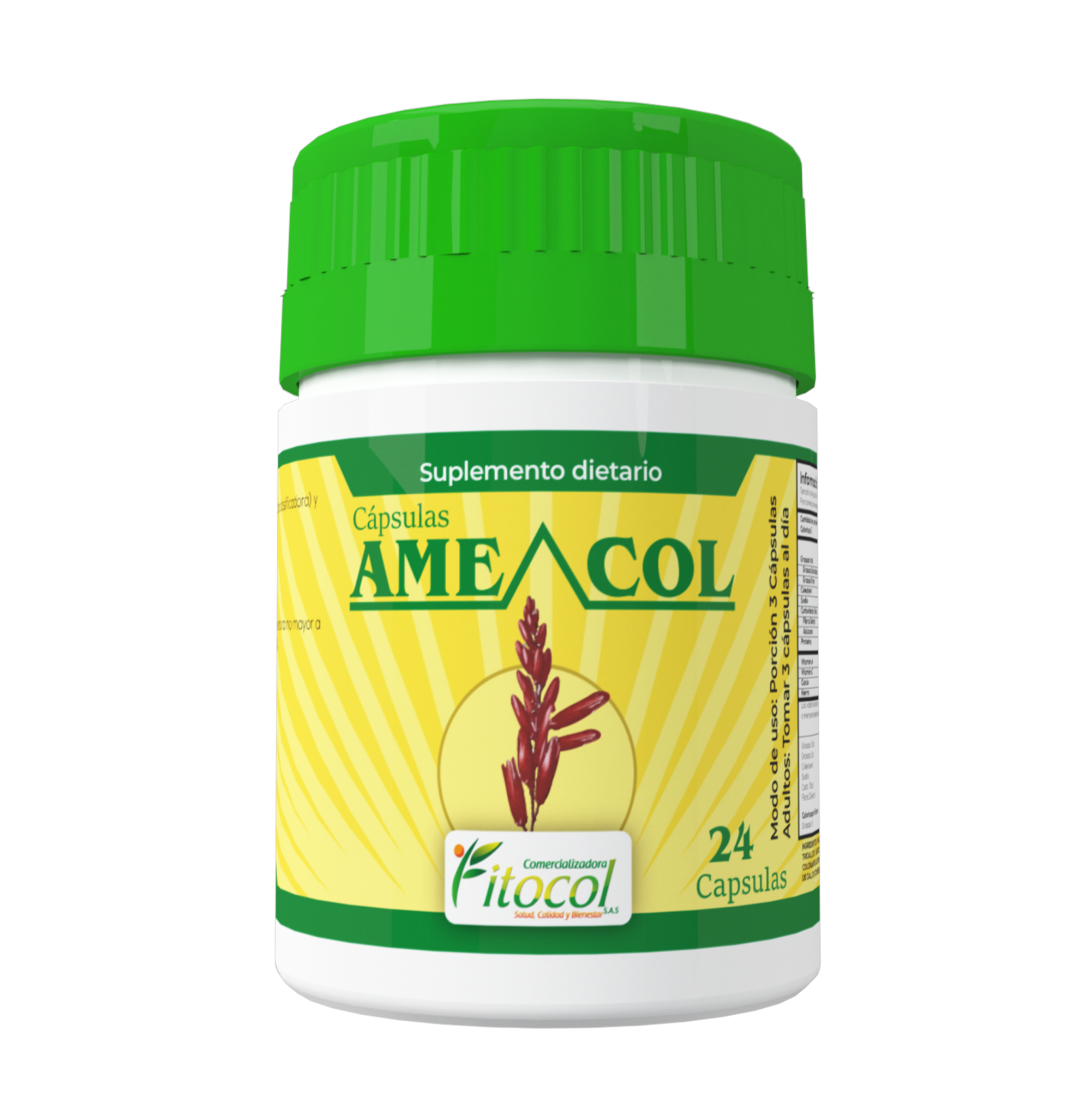 Amecol purgante x 24caps. Ft