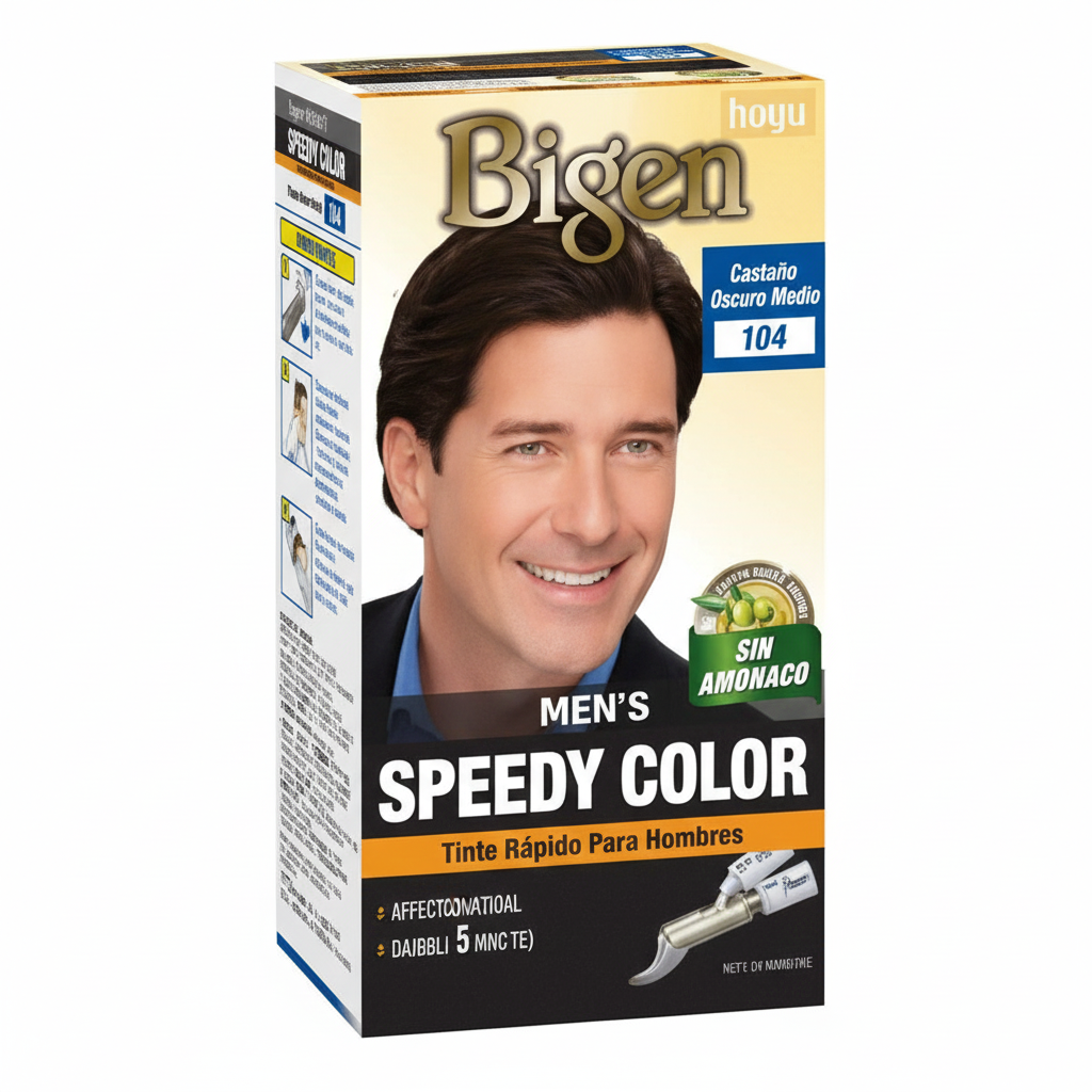 Bigen men #104 castaño. Bg