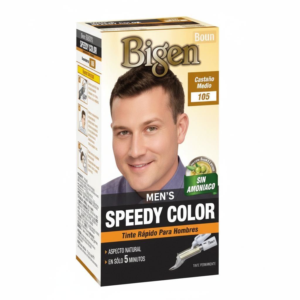 Bigen men #105 castaño medio. Bg