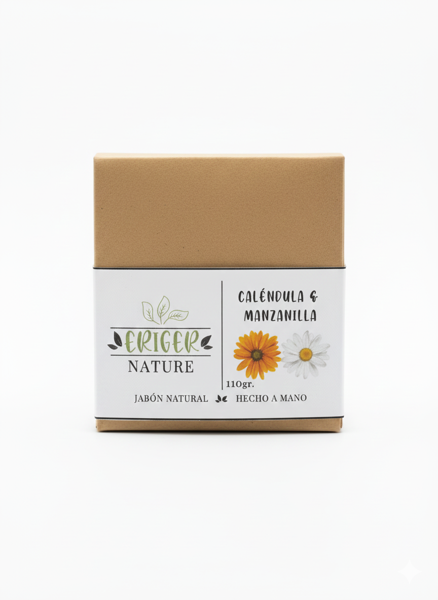 Calendula y manzanilla jabon x 110g. Egn