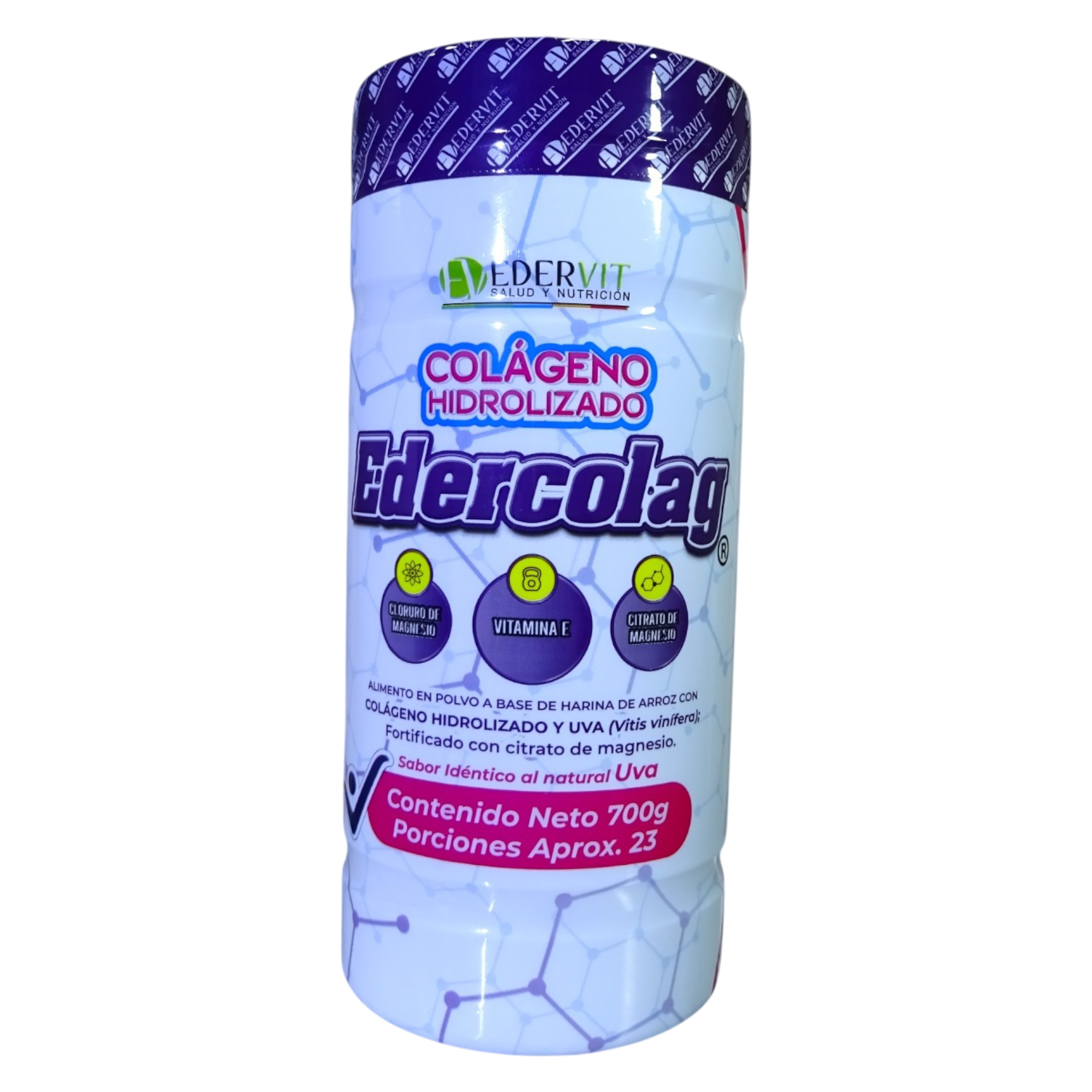 Colageno hidrolizado uva x 700gr. Edv