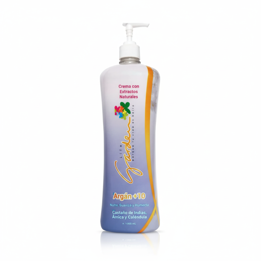 Crema ext.argan+10 life gardenx1.000ml.b