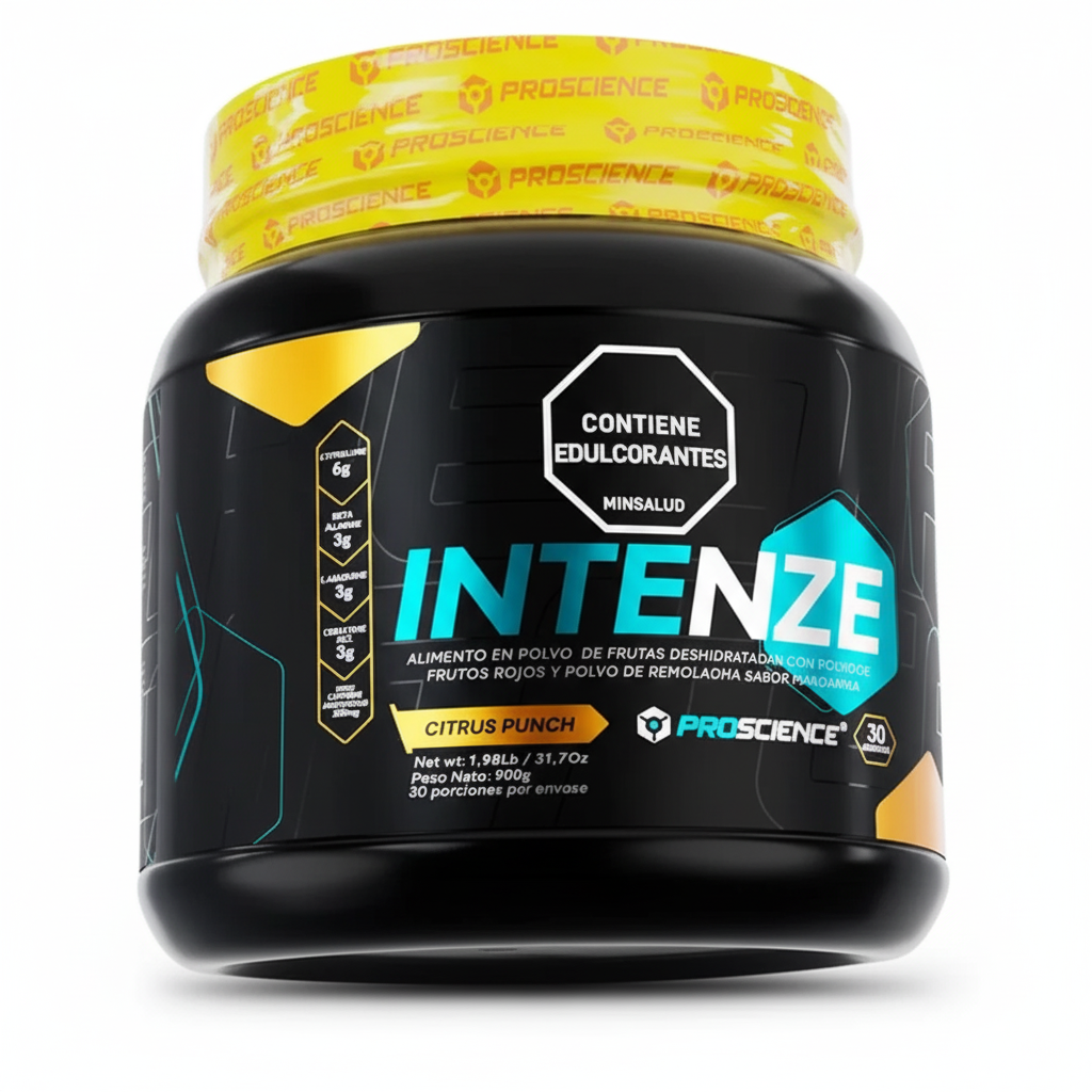 Intenze pre-entreno x 900gr citrus. Pc