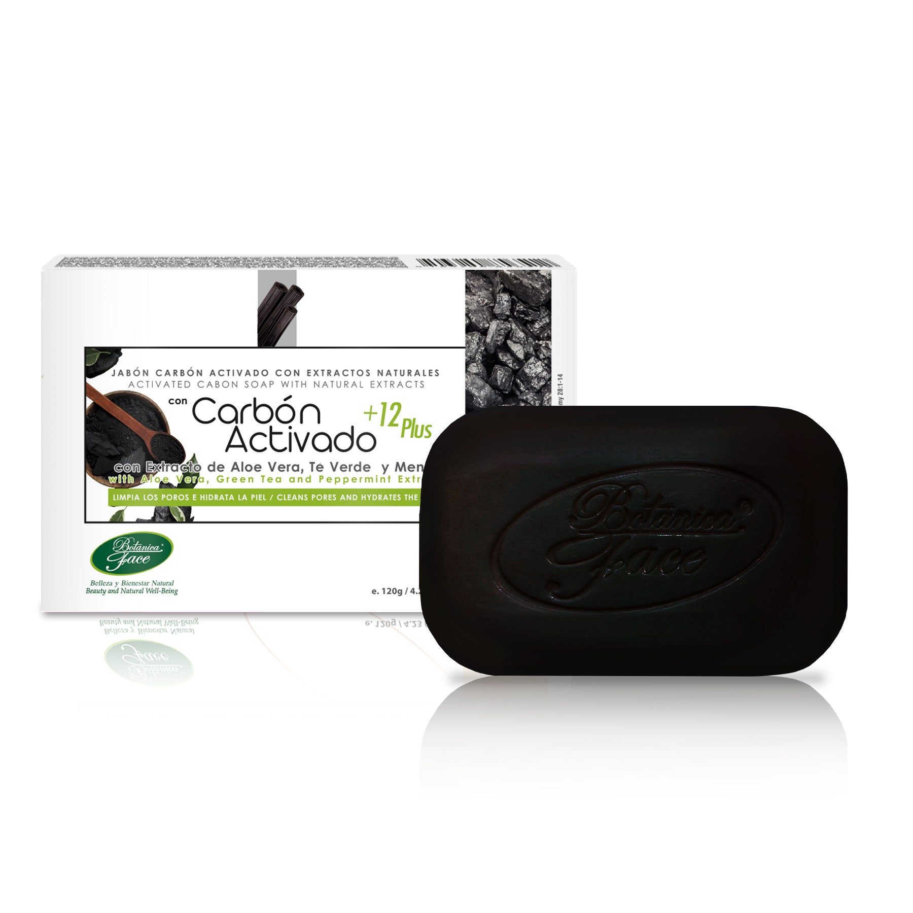 Jabon carbon activado x 120gr. Bf