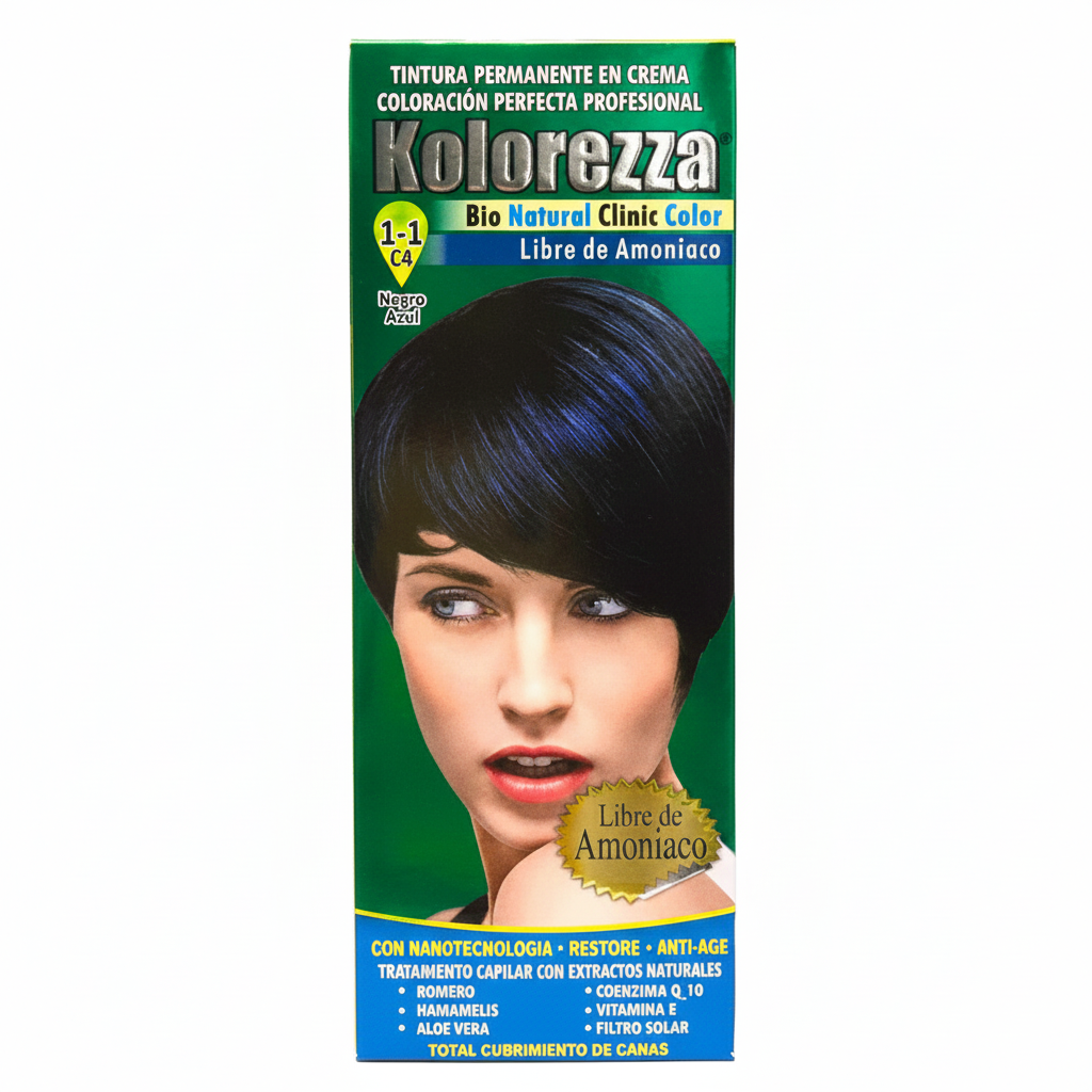 Kolorezza 1-1 negro azul. Thyms