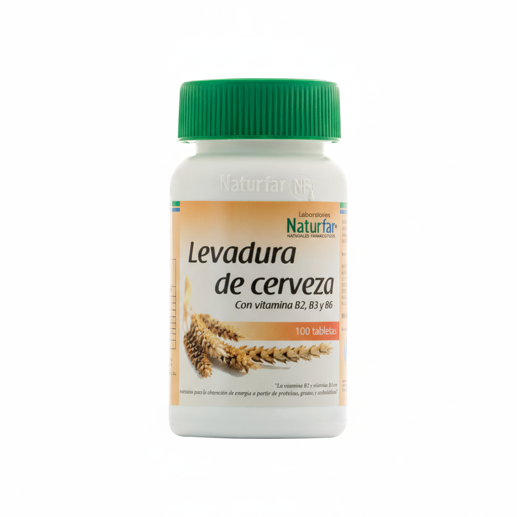 Levadura de cerveza x 100tabs. Nf
