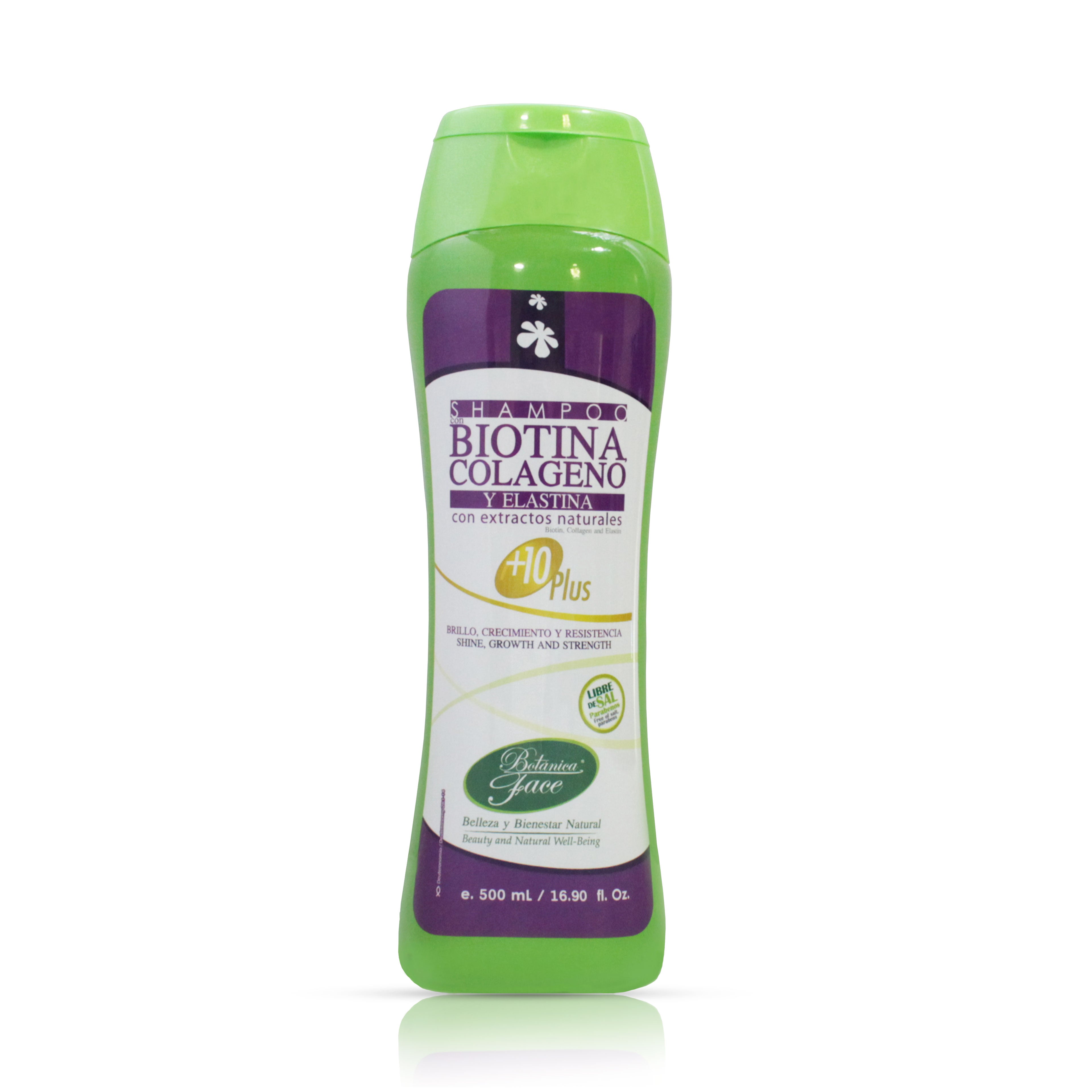 Shampoo de biotina colageno x 500ml. Bf