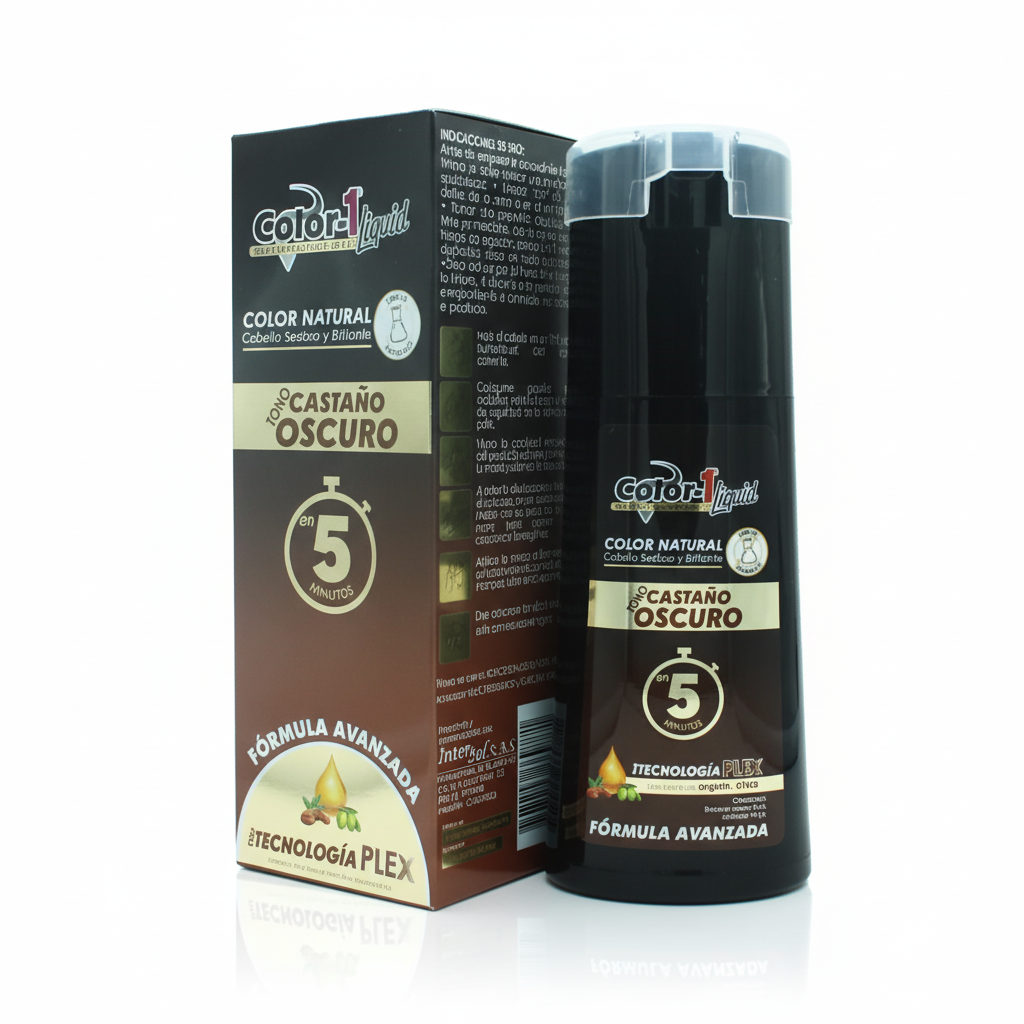 Tinte liquido castaño pote x 180ml. Ib