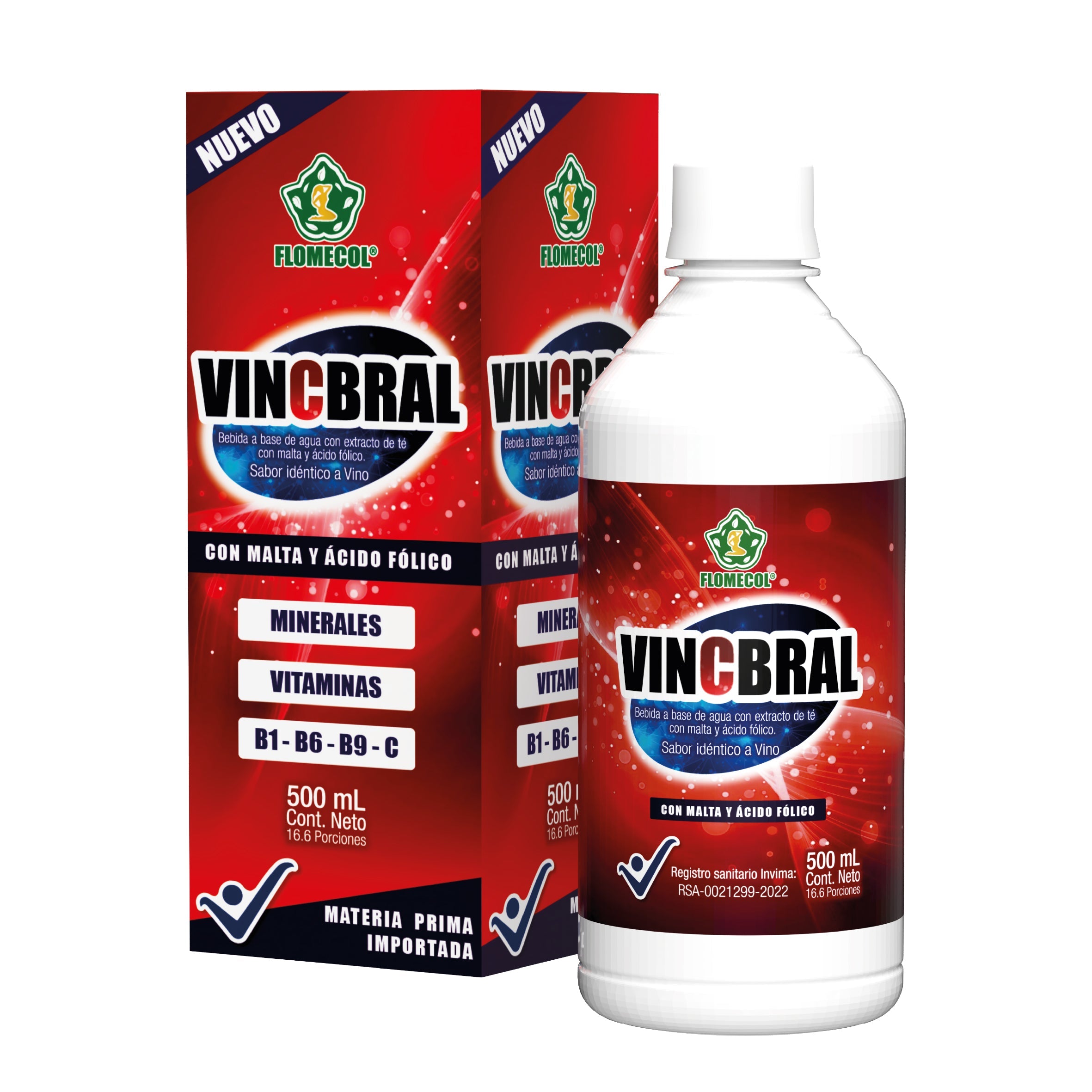 Vincbral jbe x 500ml. Fc