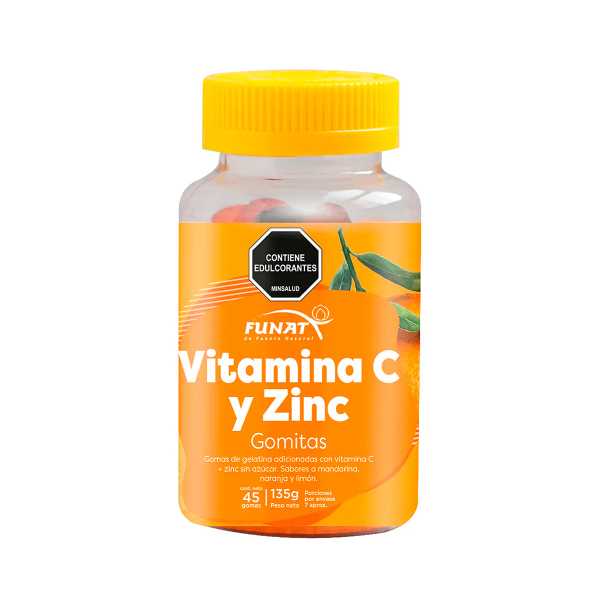 Vitamina c + zinc x 45gomas. Fu