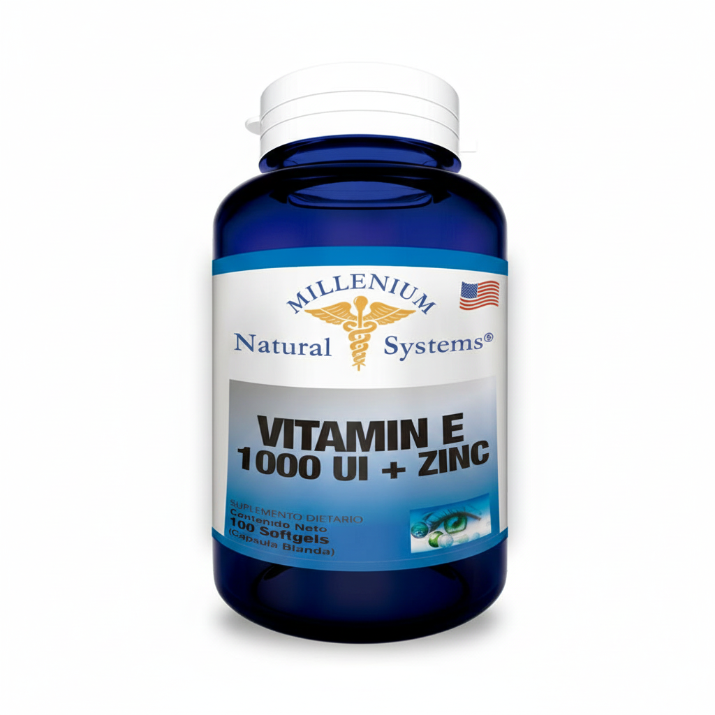 Vitamina e 1000iu + zinc x 100soft. Ns
