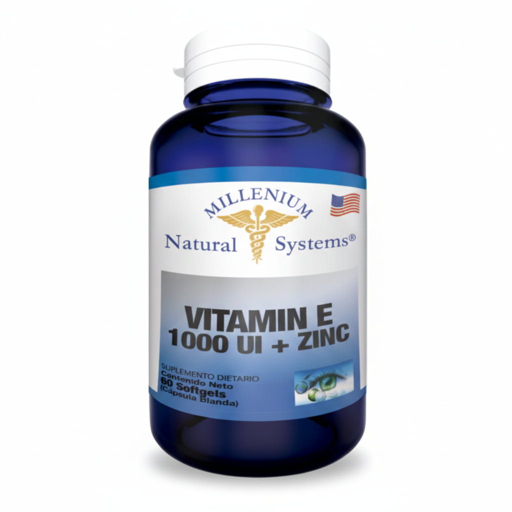 Vitamina e 1000iu + zinc x 60soft. Ns